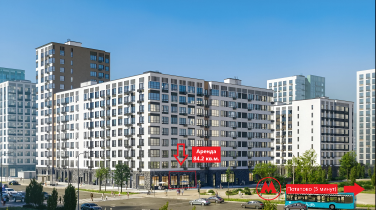 Аренда торгового помещения ЖК Скандинавия к35.2.2 Блок №2 -  фото 1