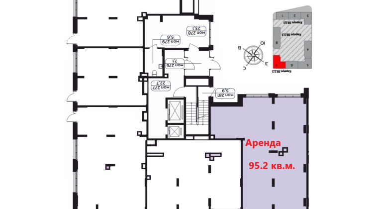 Аренда торгового помещения ЖК Скандинавия к35.2.2 Блок №1 -  фото 7