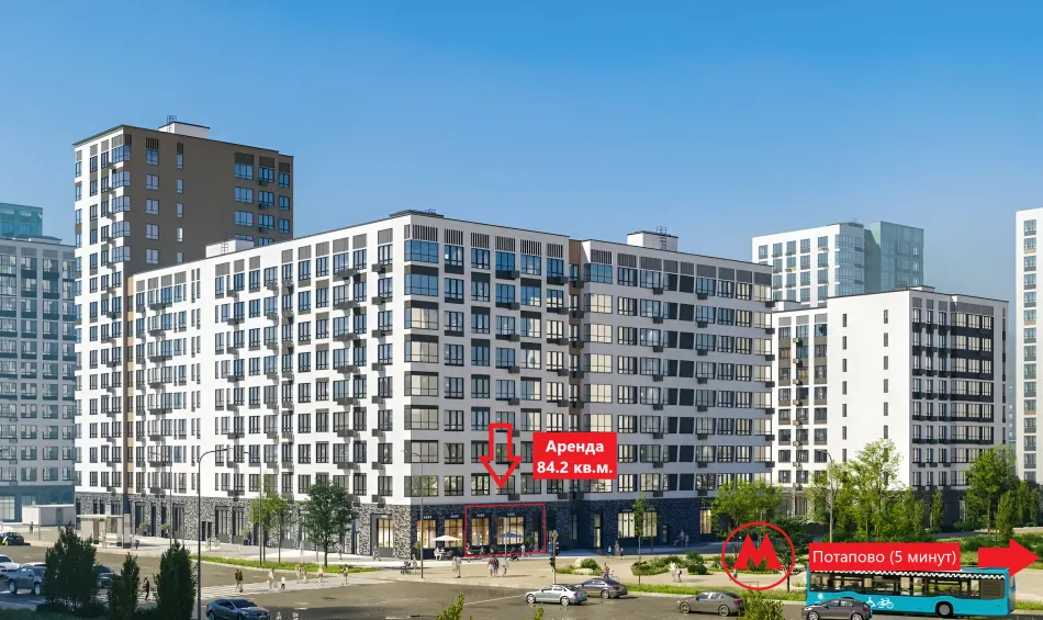 Аренда торгового помещения ЖК Скандинавия к35.2.2 Блок №2 -  фото 1